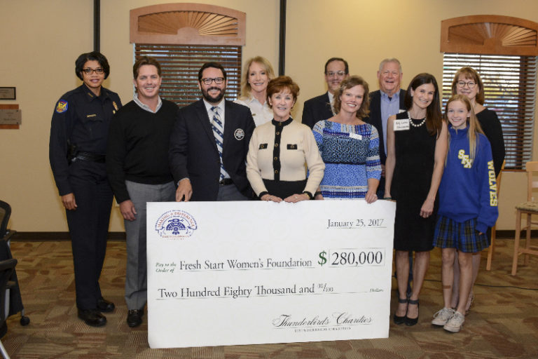 Thunderbirds Charities Grants 280,000 for Fresh Start Women’s