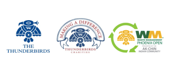 Thunderbirds and Phoenix Open Logos