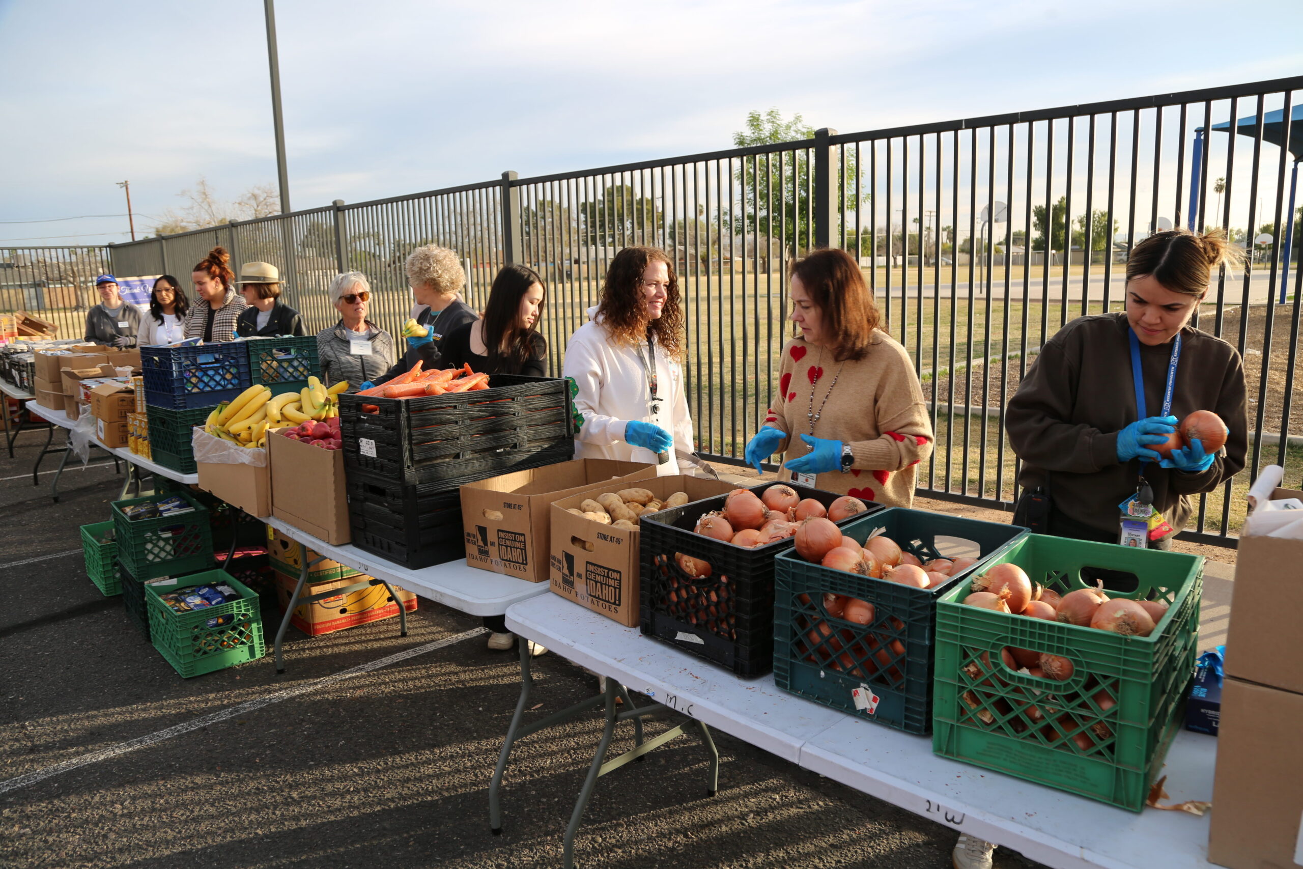Matthew's Crossing Food Bank and Thunderbirds Charities Deliver "Fresh Futures" to Chandler Families through Mobile Food Distribution